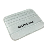 Balenciaga Leather Crocodile Cash Cardholder