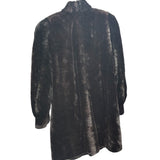 Vintage Black Sheared Beaver Fur Coat