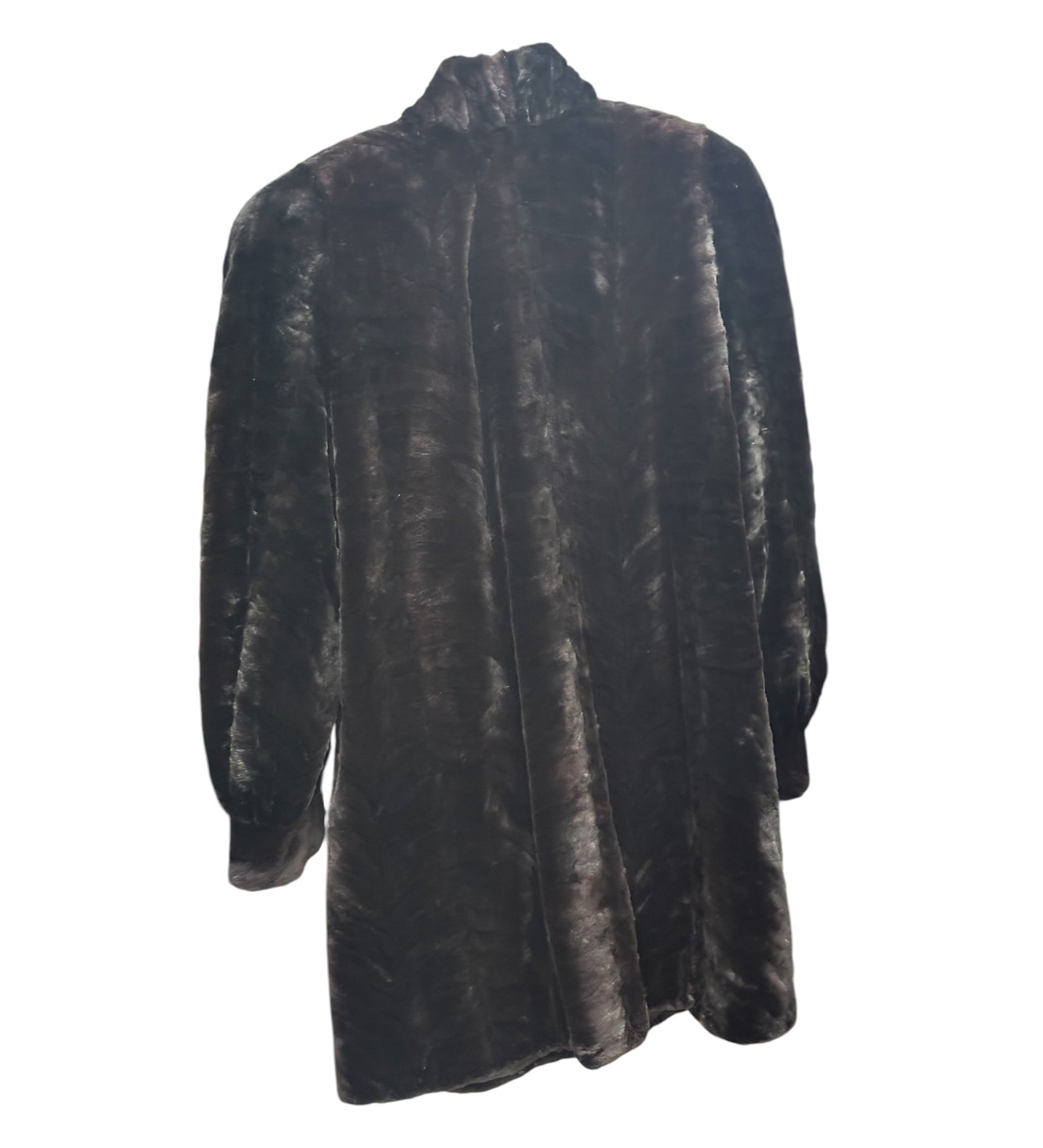 Vintage Black Sheared Beaver Fur Coat