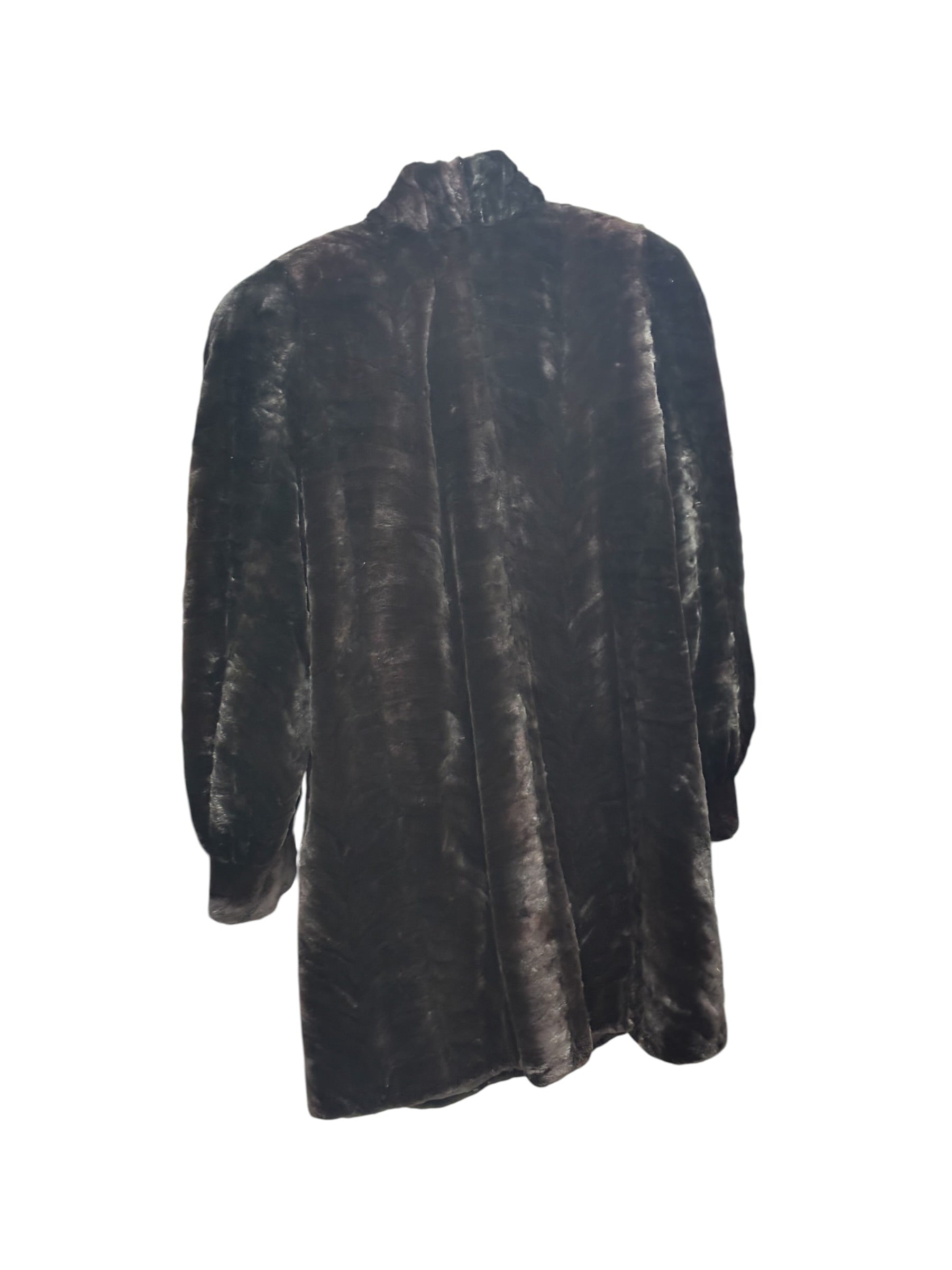 Vintage Black Sheared Beaver Fur Coat