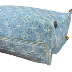 Louis Vuitton Monogram Denim Let Go PM 2Way Tote Handbag