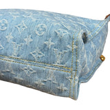 Louis Vuitton Monogram Denim Let Go PM 2Way Tote Handbag