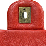 Chanel Red Quilted Caviar Leather Timeless Shoulder Bag 2012