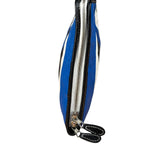 Balenciaga Tricolor Leather Bazaar Striped Pouch