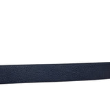 Louis Vuitton Reversible Blue/Grey Leather Logo Belt