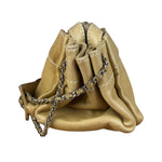 Chanel Warm Beige Leather LAX Accordion Shoulder Bag 2003