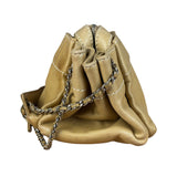 Chanel Warm Beige Leather LAX Accordion Shoulder Bag 2003