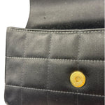 Chanel Black Satin Chocolate Bar Mini East-West Flap Bag