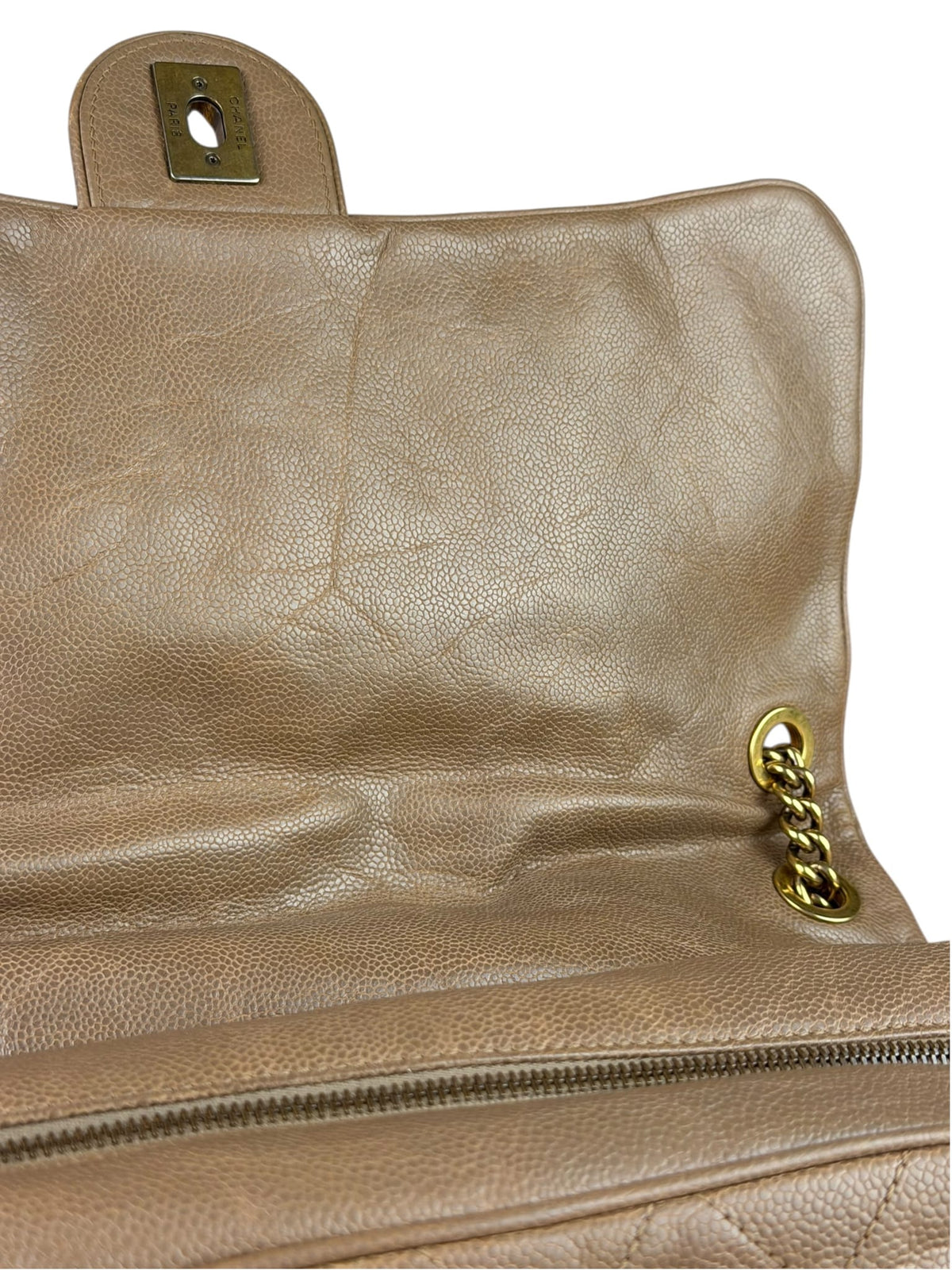 Chanel Brown Caviar Jumbo Easy Flap 2012