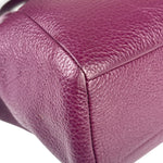 Coach Purple Pebbled Leather Small Kelsey Satchel Two-Way Bag