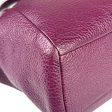 Coach Purple Pebbled Leather Small Kelsey Satchel Two-Way Bag