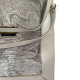 Jasonwu Grey Leather Lamb Fur Flap Tote