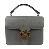 Gucci Grey Calfskin Interlocking Small G Shoulder Bag