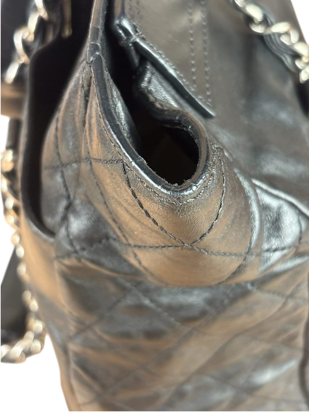Chanel Black Quilted Leather Medium 2.55 Reissue Tote 2008
