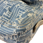 Fendi Blue Denim Zucca  Baguette