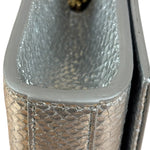 Yves Saint Laurent Metallic Silver Leather Kate Small Tassel Shoulder Bag