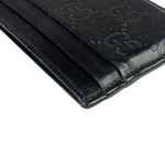 Gucci Black Leather GG Card Holder