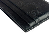 Gucci Black Leather GG Card Holder