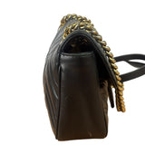 Gucci Black Leather Marmont Shoulder Bag
