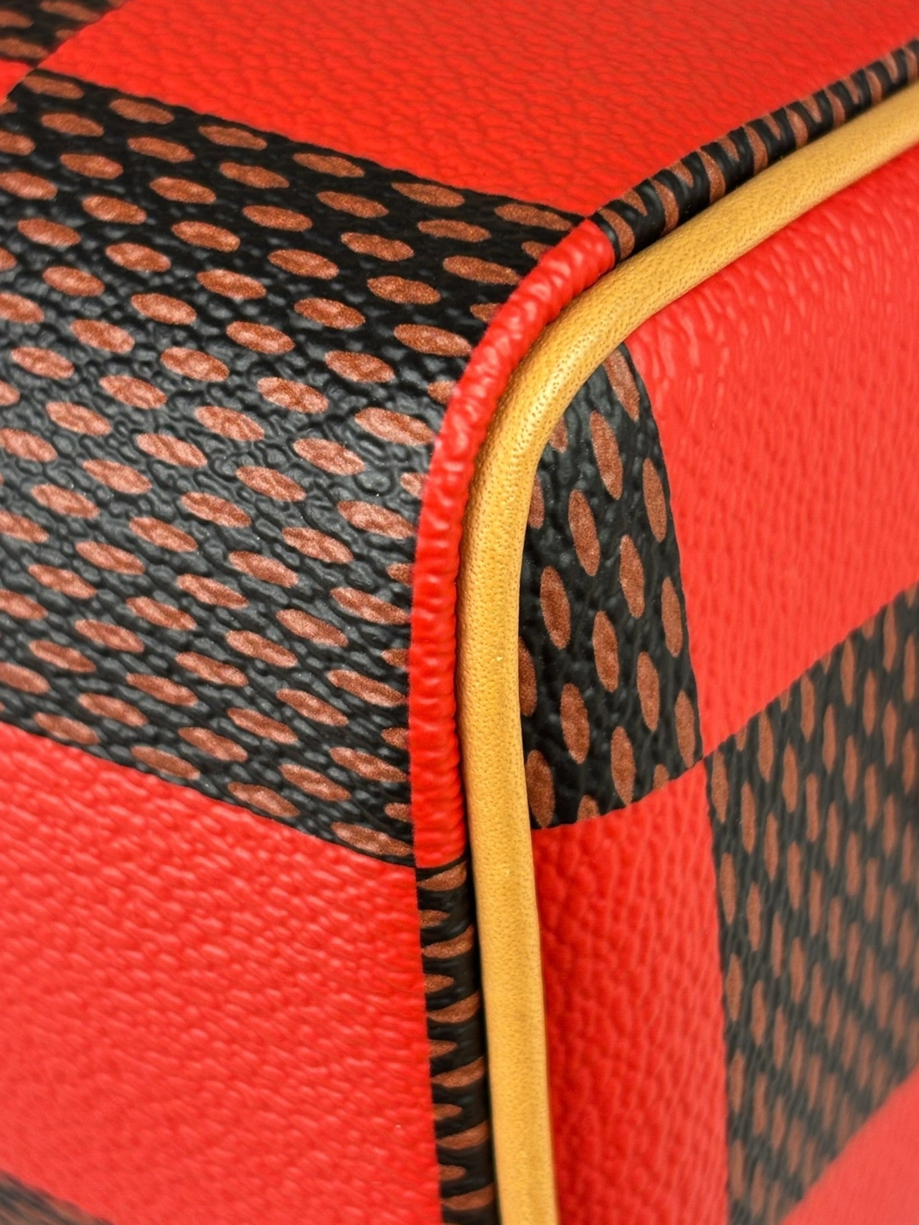 Louis Vuitton Red Pop Damier Nano Speedy Bandouliere Two-Way Bag