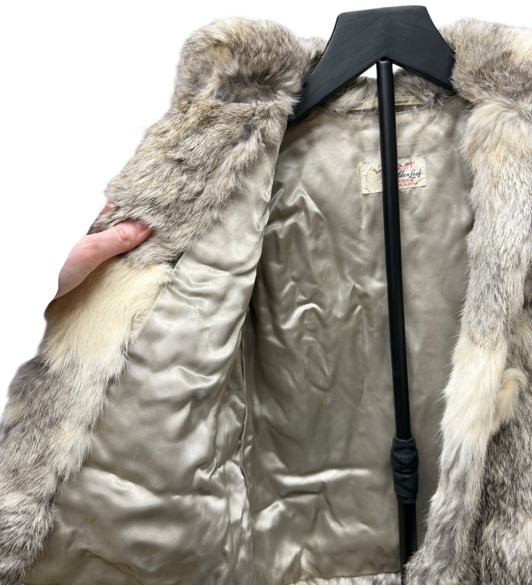 Vintage Ivory/Brown Chinchilla Fur Coat (Toddler's)