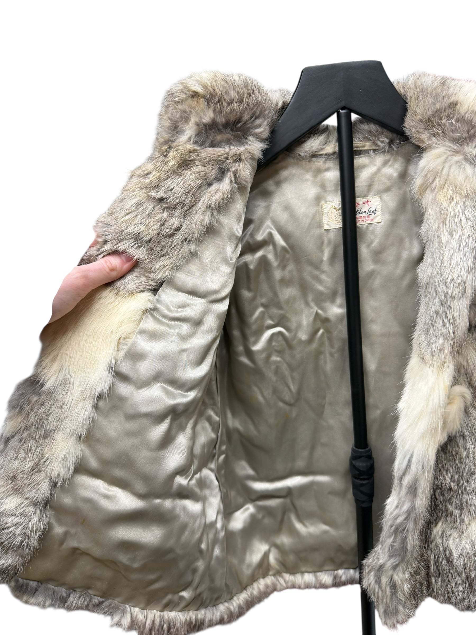 Vintage Ivory/Brown Chinchilla Fur Coat (Toddler's)