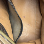 Celine Brown Leather Boston Handbag