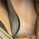 Celine Brown Leather Boston Handbag