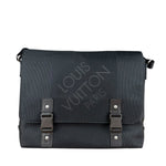 Louis Vuitton Black Damier Geant Flap Messenger
