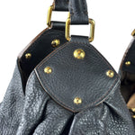 Louis Vuitton Black Calfskin Mahina XL Hobo Bag