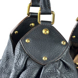 Louis Vuitton Black Calfskin Mahina XL Hobo Bag