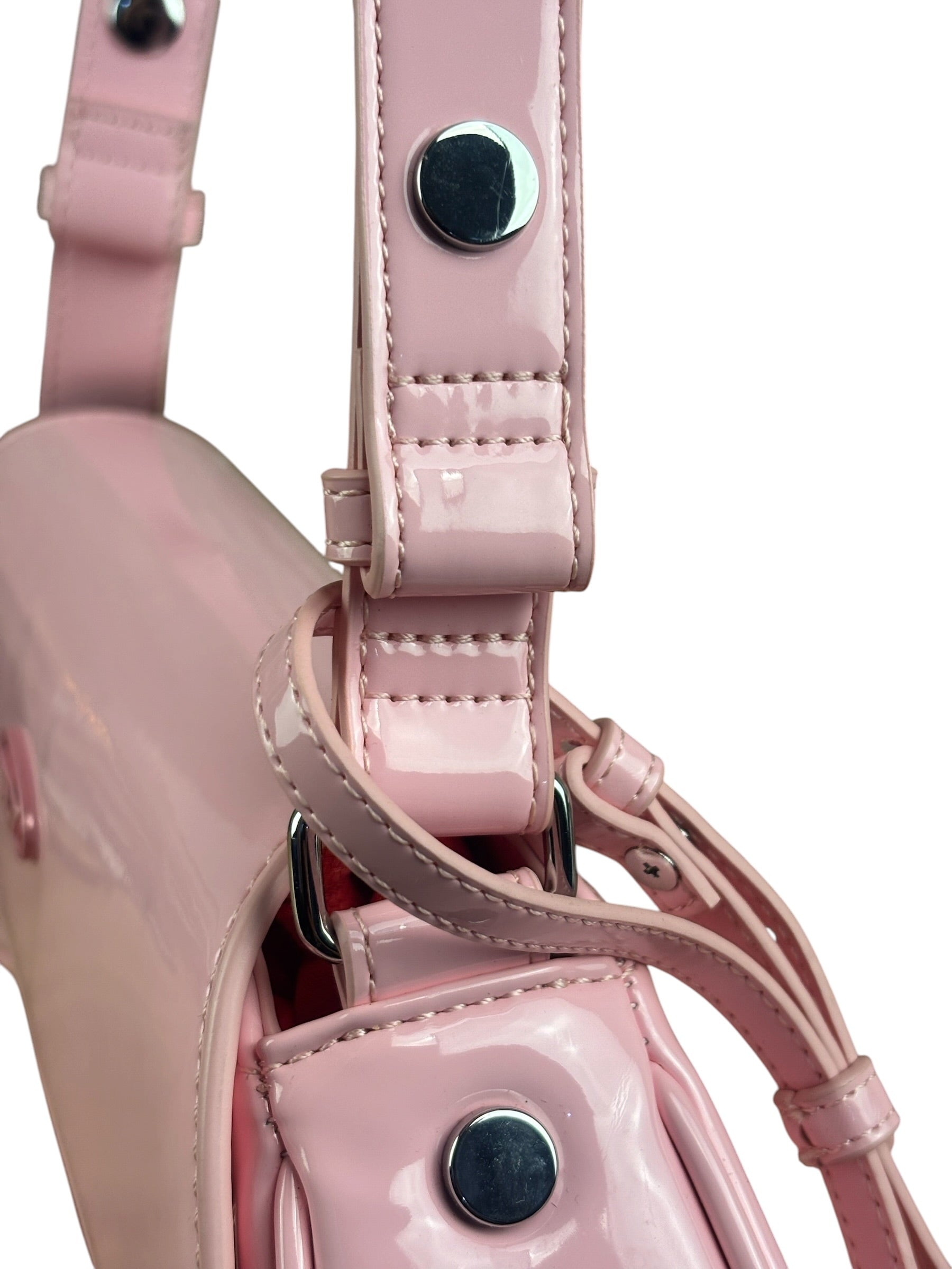 Diesel Pink Patent Leather Play Shoulder Bag