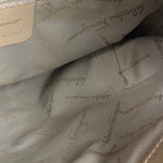 Ferragamo Vintage Beige Suede Hobo Shoulder Bag