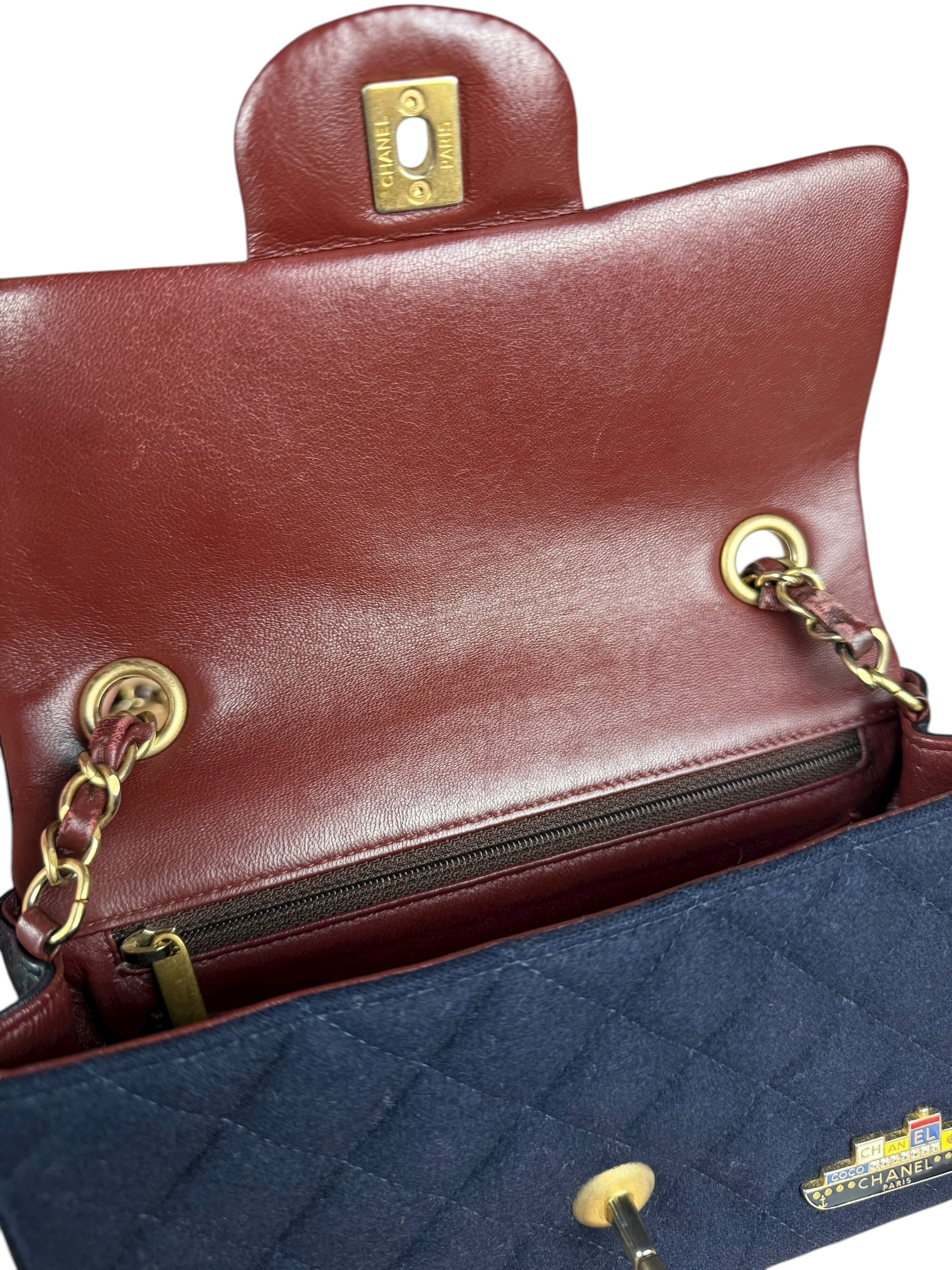 Chanel Quilted Navy Paris Hamburg Collection 2018