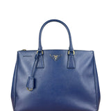 Prada Blue Galleria Saffiano Leather Tote