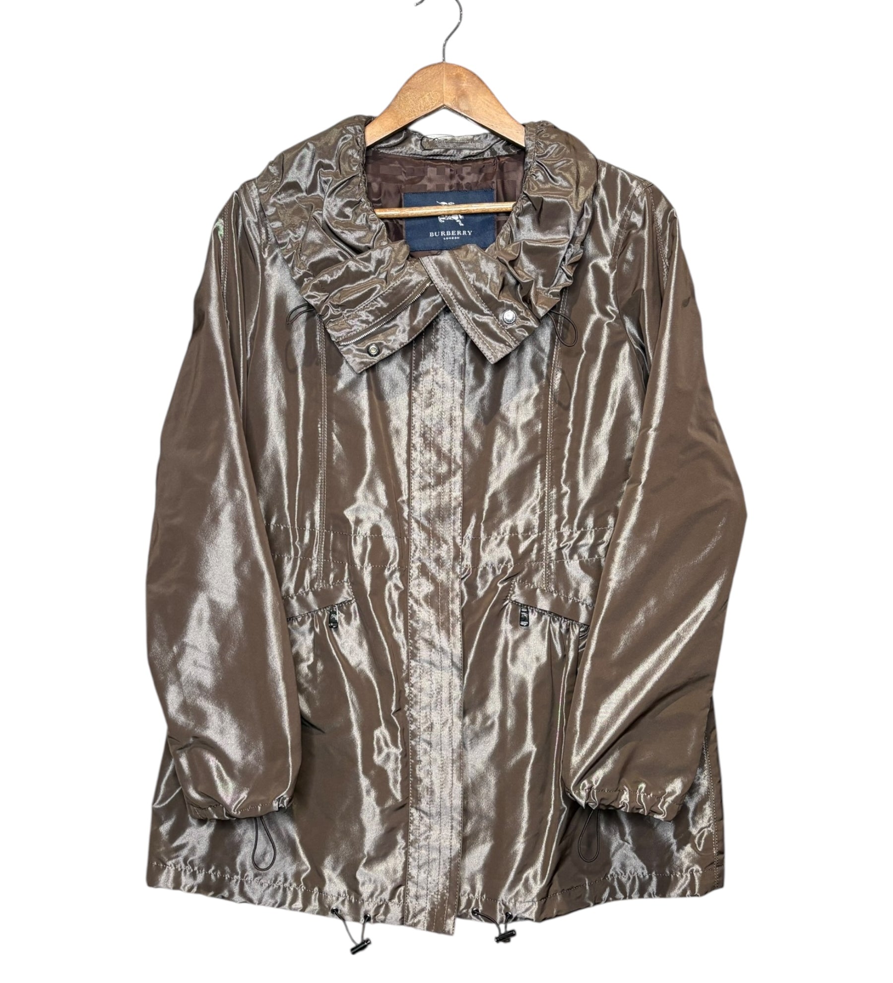 Burberry Vintage Brown Nylon Coat