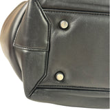 Bottega Veneta Black Nappa Leather Maxi Intrecciato Padded Large Arco Shoulder Bag