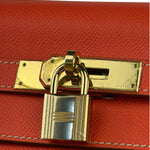 Hermes Coral-Red Epson Casaque Togo Kelly 32