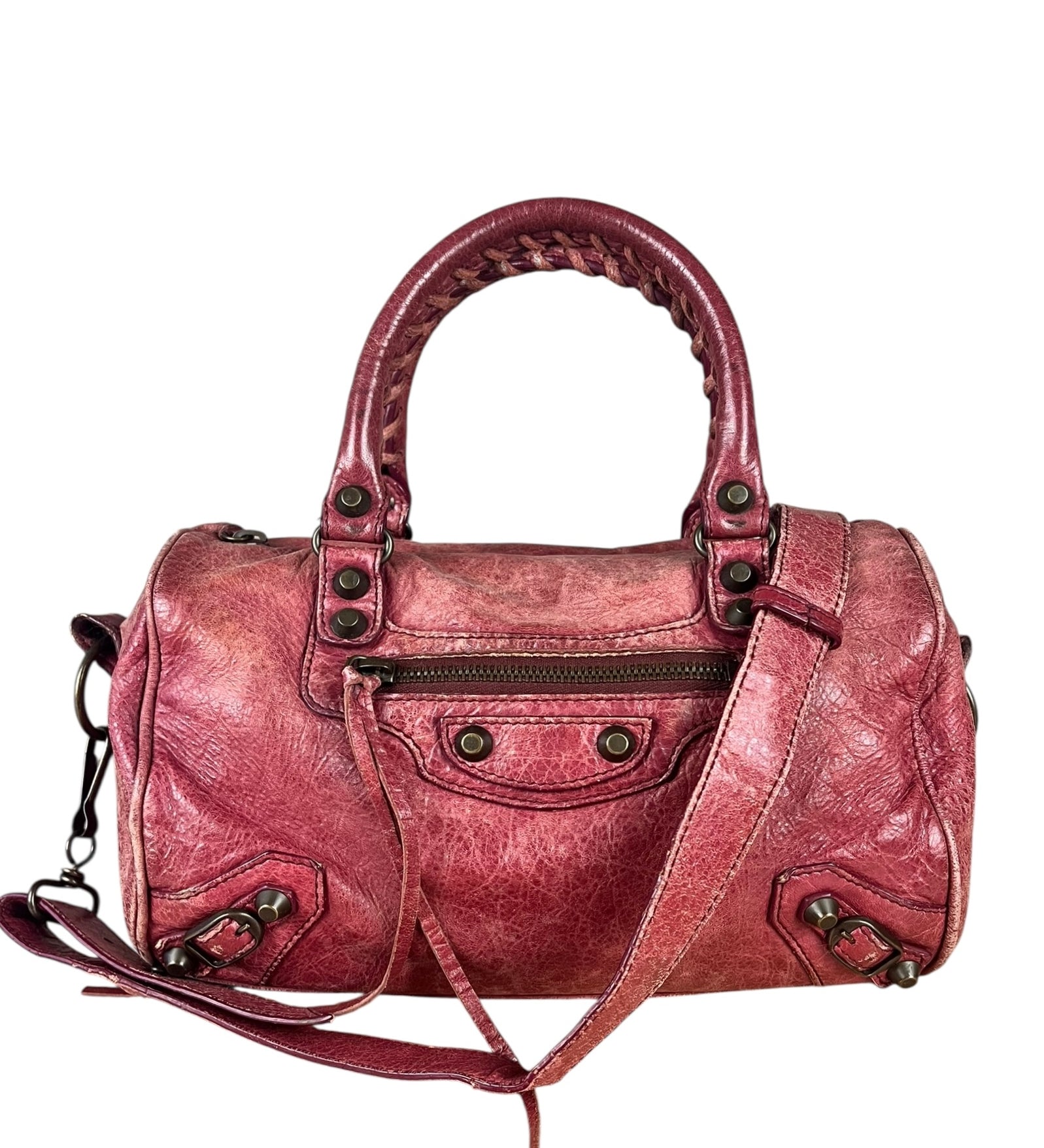 Balenciaga Mini Classic Leather City Bag Red