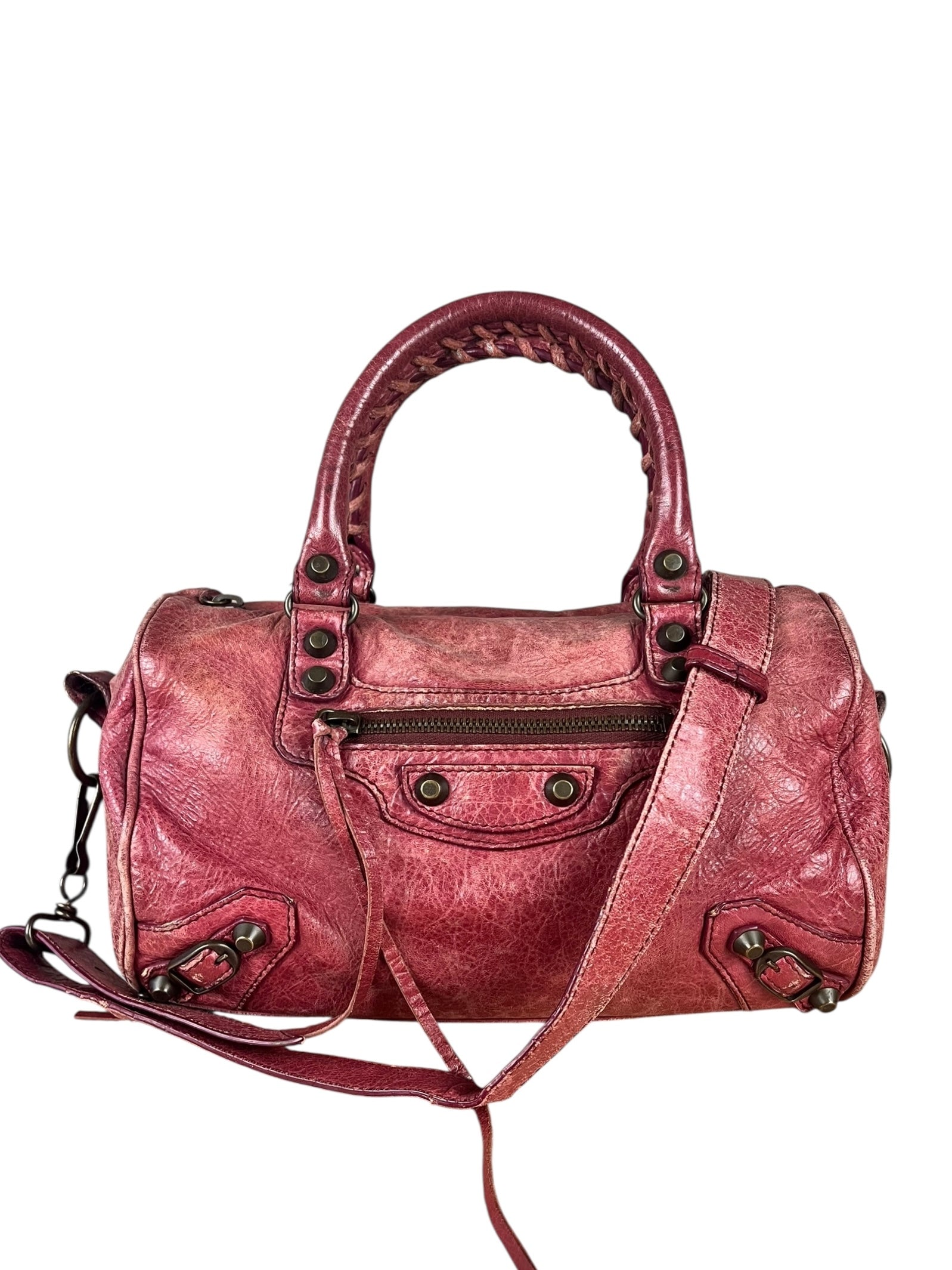 Balenciaga Mini Classic Leather City Bag Red