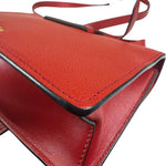 Miu Miu Red Leather Lady Jeweled Flap Bag