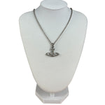 Vivienne Westwood Silver Orb Necklace (Tarnished)