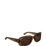 Gucci Translucent Grey Rectangular-Framed Sunglasses