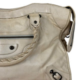 Balenciaga Ivory Leather Classic City Bag