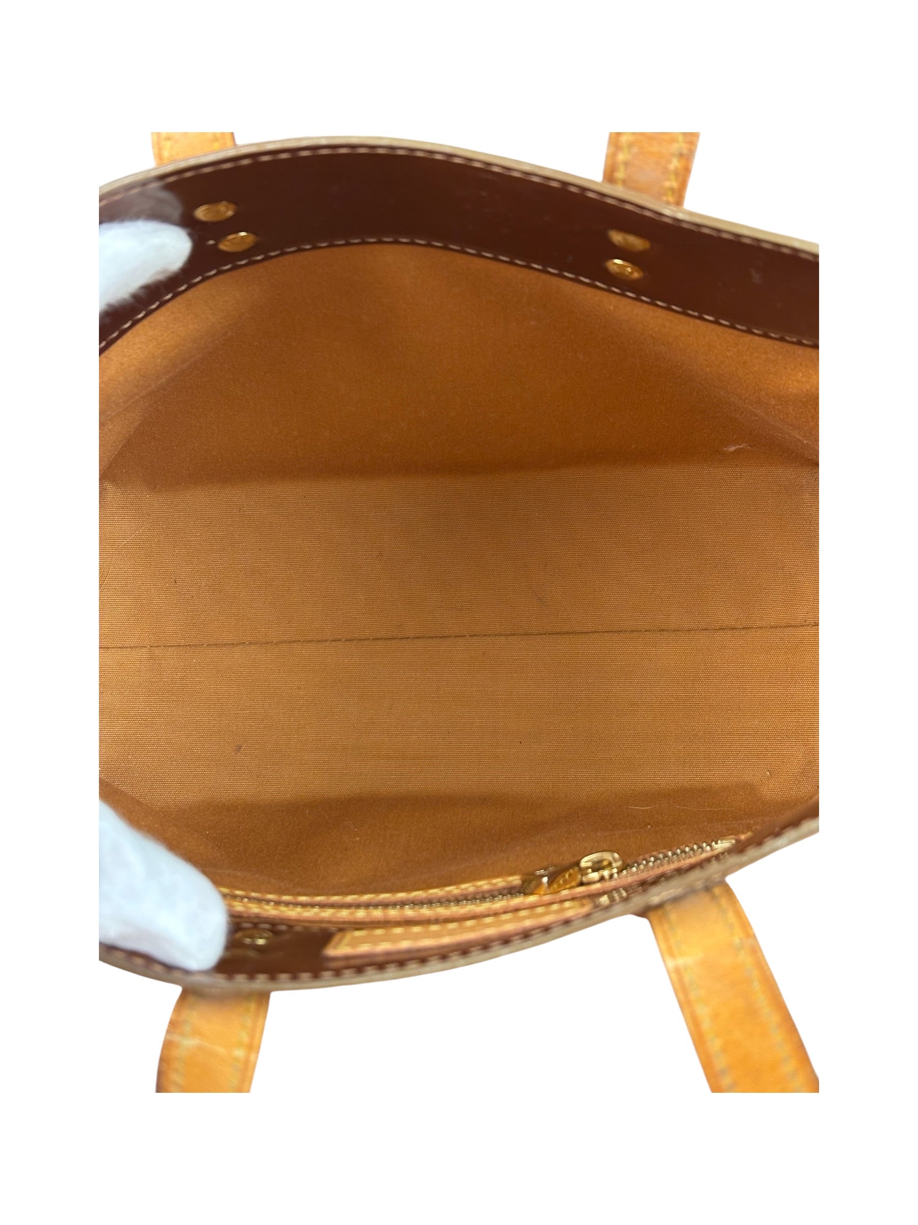 Louis Vuitton Bronze Monogram Vernis Reade Tote Bag PM