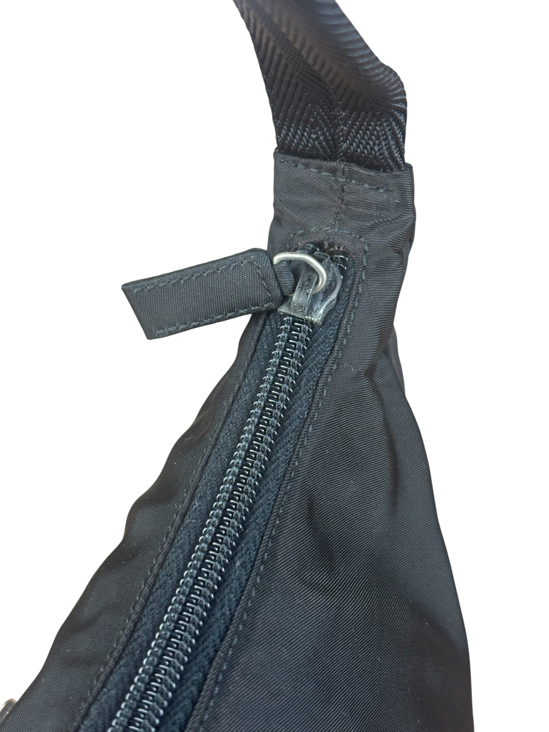 Prada Vintage Black Nylon Pochette