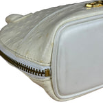 Versace Vintage Mini Osctrich Leather Top Handle Bag