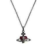 Vivienne Westwood Diamante Heart Orb Necklace