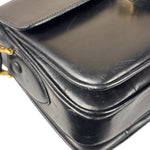 Celine Vintage Black Leather Shoulder Bag