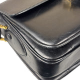 Celine Vintage Black Leather Shoulder Bag